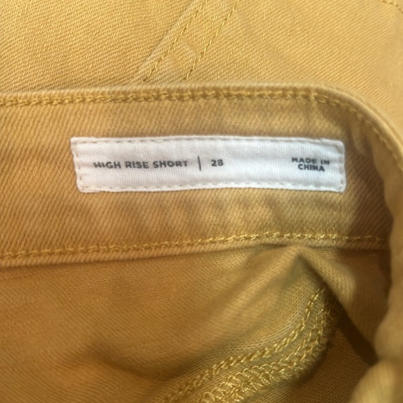 PACSUN Gold Jean Shorts Distressed Style - Picture 3 of 5